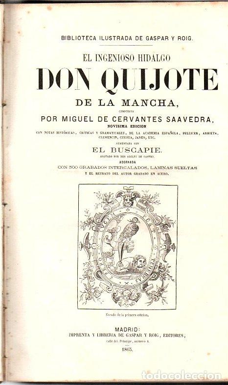 Libros: El ingenioso hidalgo Don Quijote de la Mancha, aumentada con El Buscapie - Cervantes Saavedra, Migue