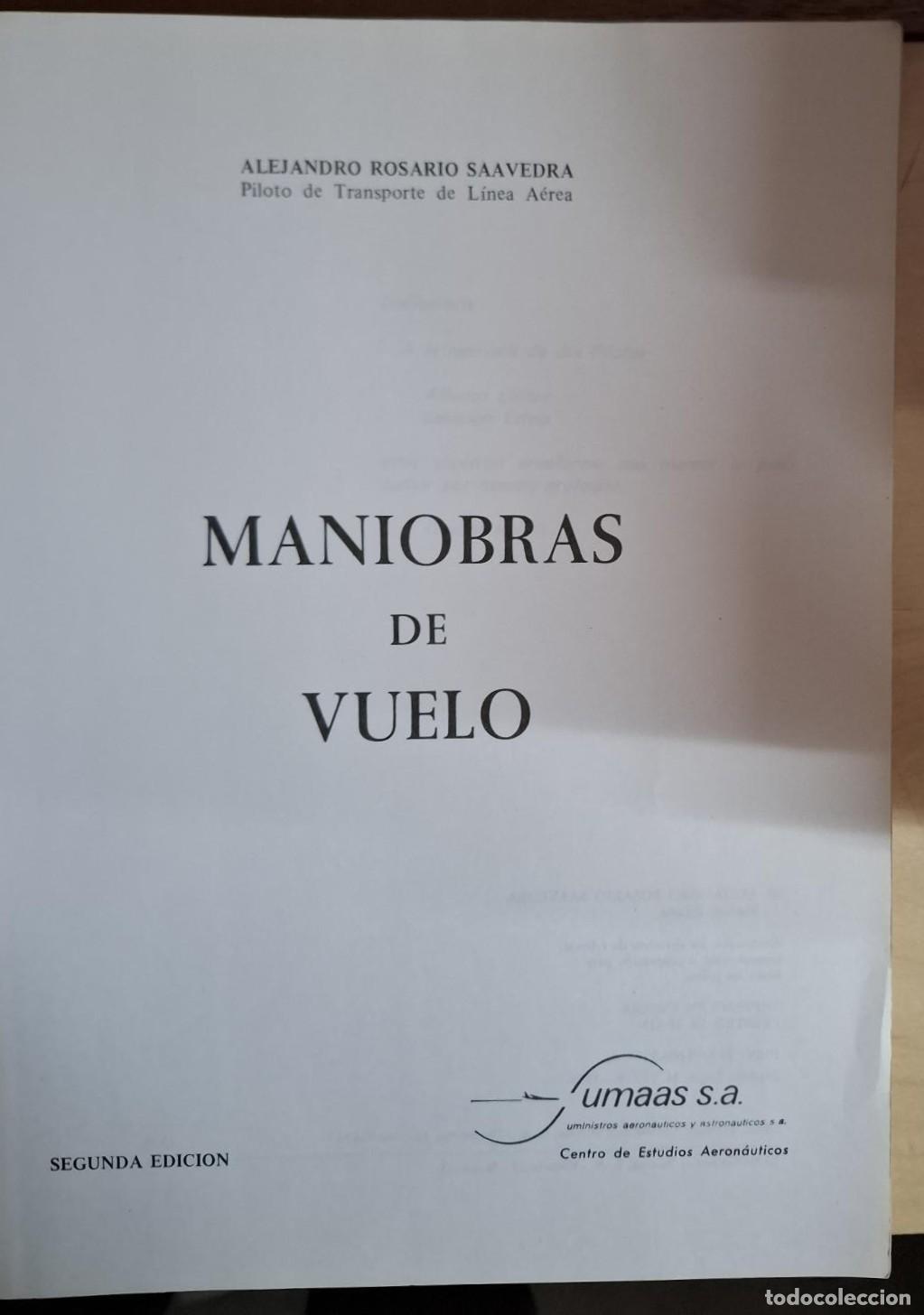 Libros: Alejandro Rosario Saavedra - MANIOBRAS DE VUELO - Foto 2
