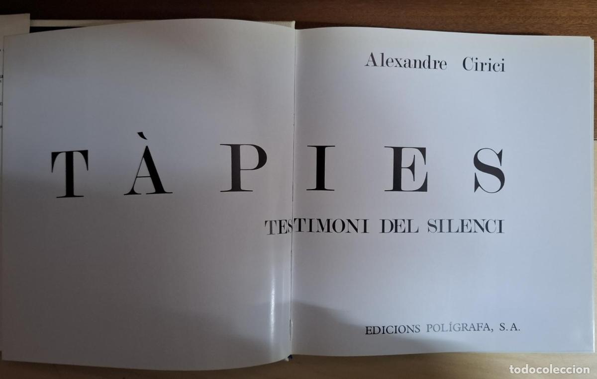 Libros: Alexandre Cirici - T&Agrave;PIES, TESTIMONI DEL SILENCI - Foto 2