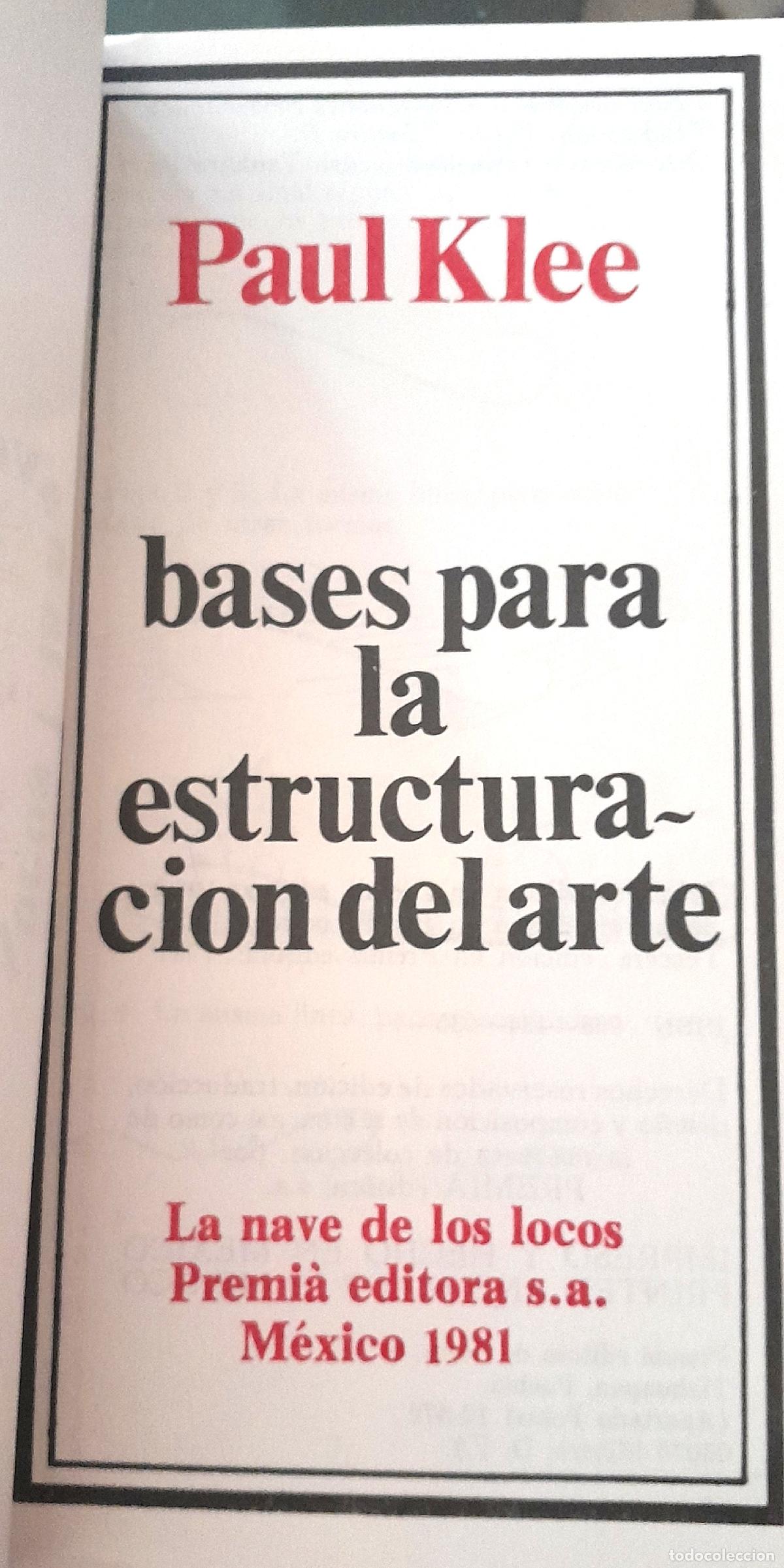 Libros: Paul Klee - BASES PARA LA ESTRUCTURACI&Oacute;N DEL ARTE - Foto 2