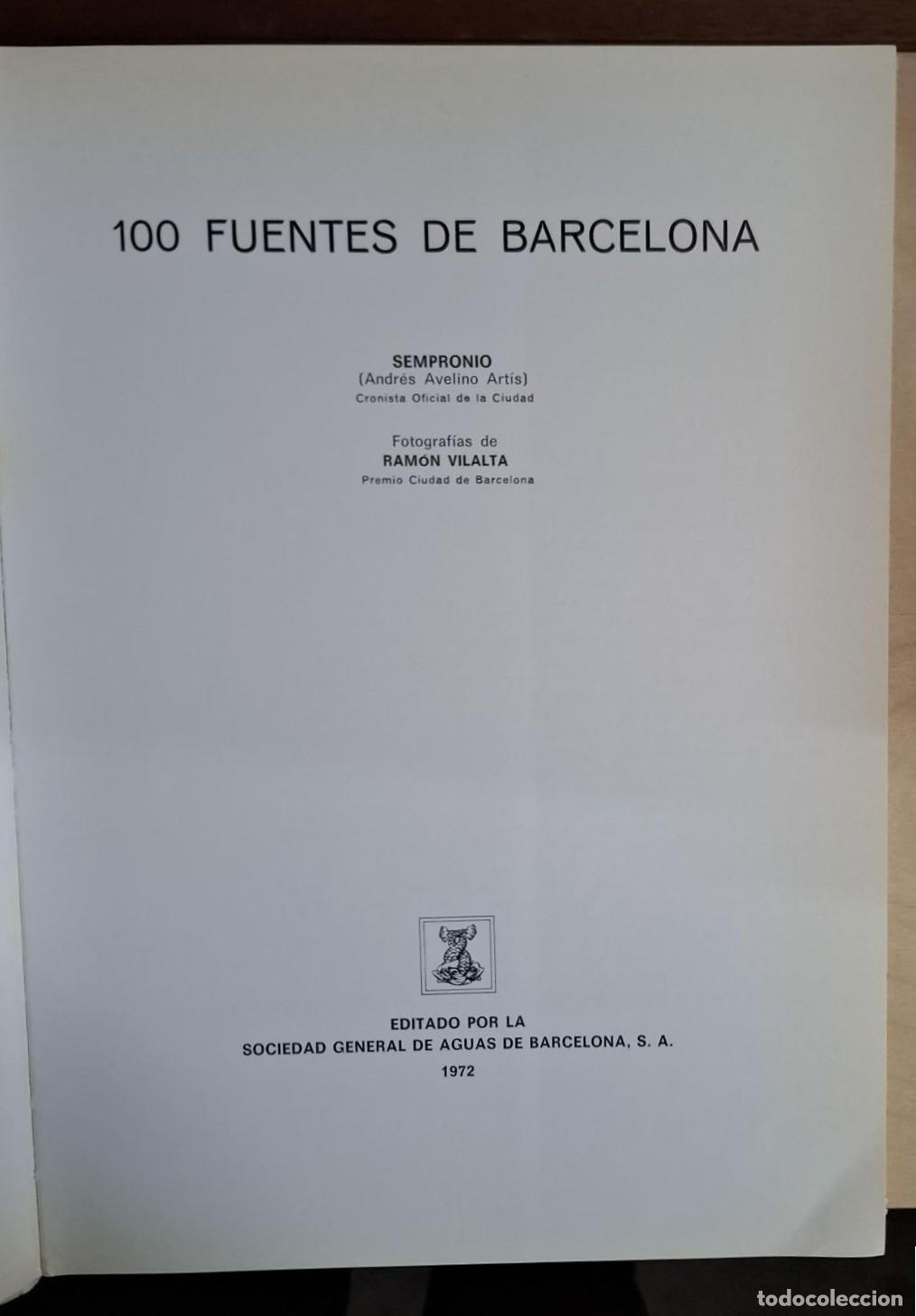 Libros: Sempronio - 100 FUENTES DE BARCELONA - Foto 2
