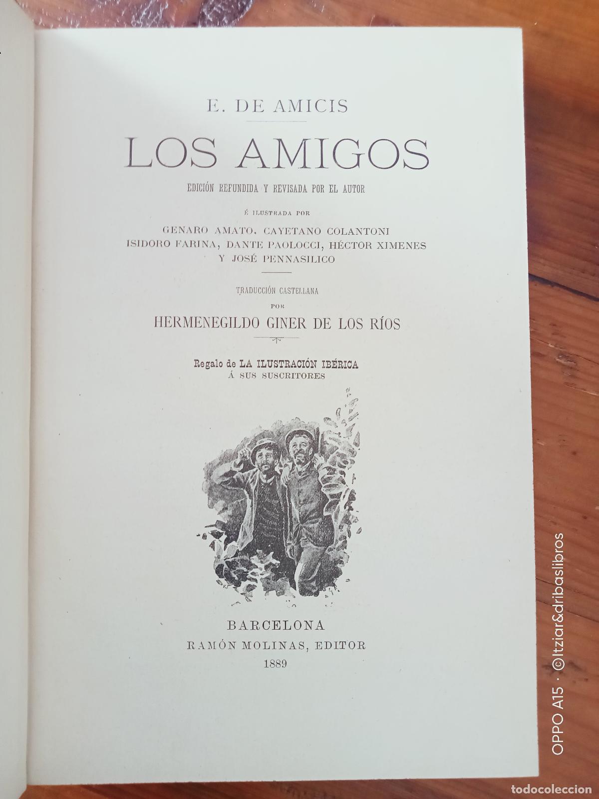 Libros: Edmundo de Amicis - LOS AMIGOS - Foto 2
