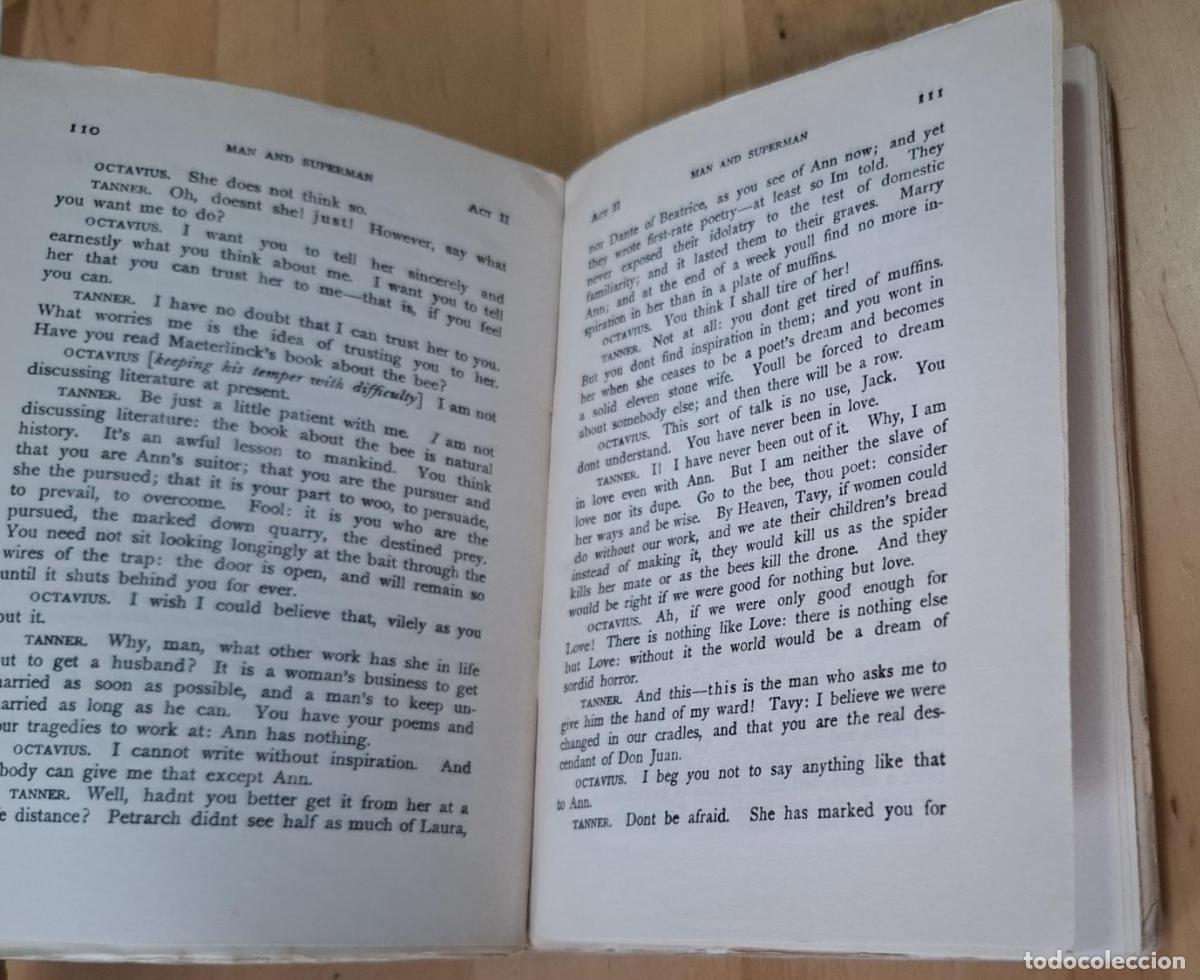 Libros: Bernard Shaw - MAN AND SUPERMAN. A COMEDY AND A PHILOSOPHY - Foto 2