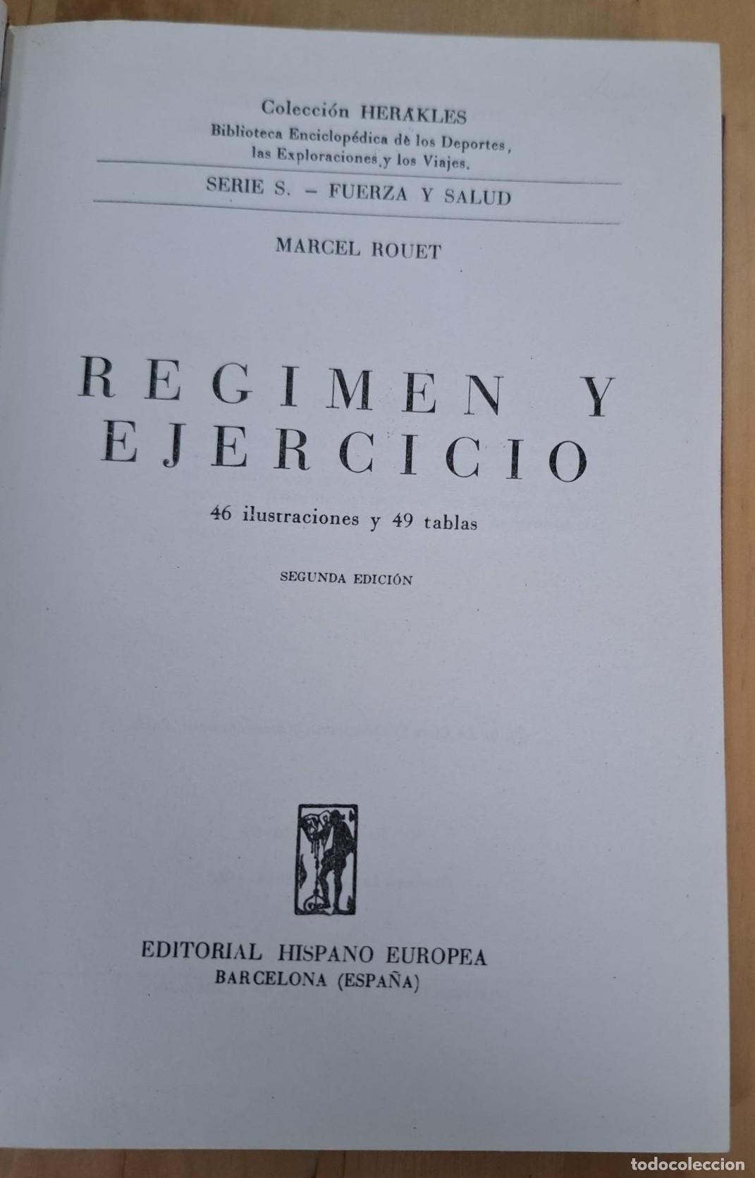 Libros: Marcel Rouet - REGIMEN Y EJERCICIO - Foto 3