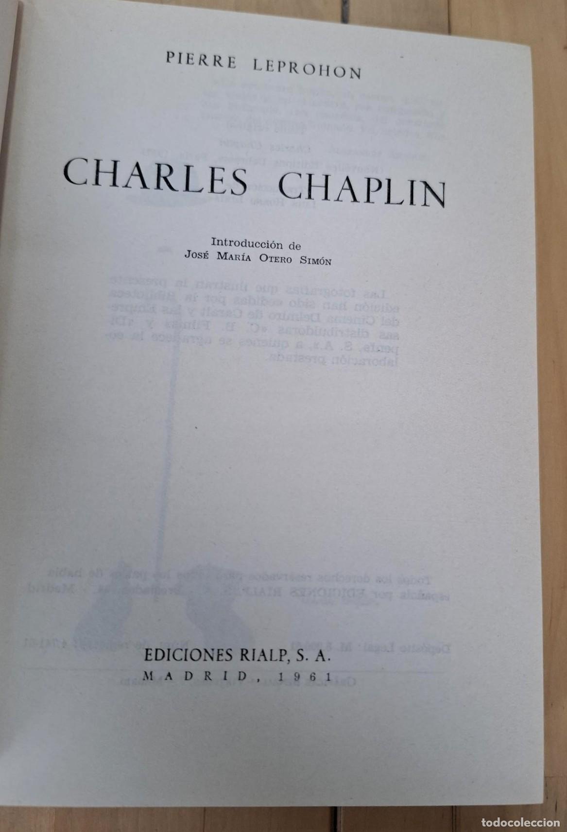 Libros: Pierre Leprohon - CHARLES CHAPLIN - Foto 4