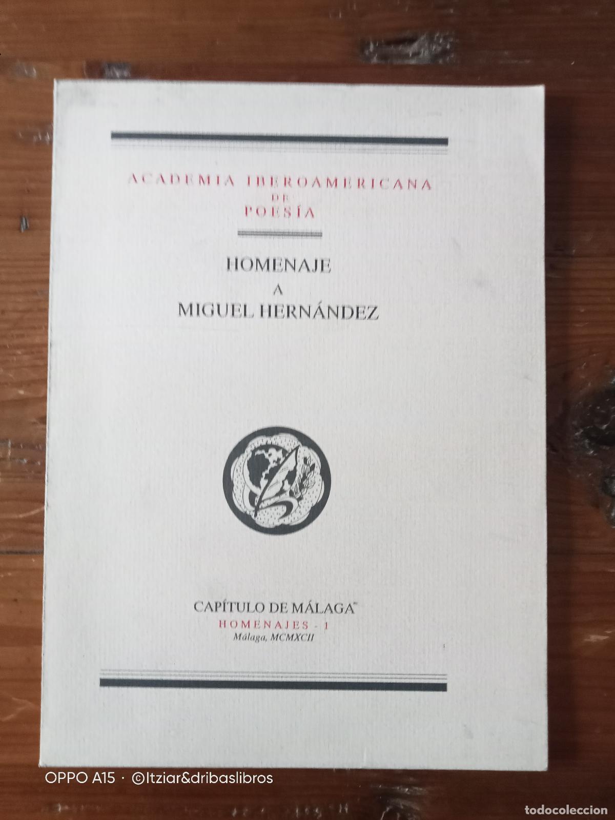 Libros: vvaa - - HOMENAJE A MIGUEL HERNANDEZ. - Foto 1