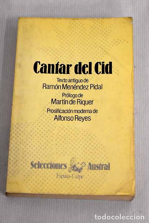 Libros: Cantar del Cid: : Espasa Calpe. - Foto 1