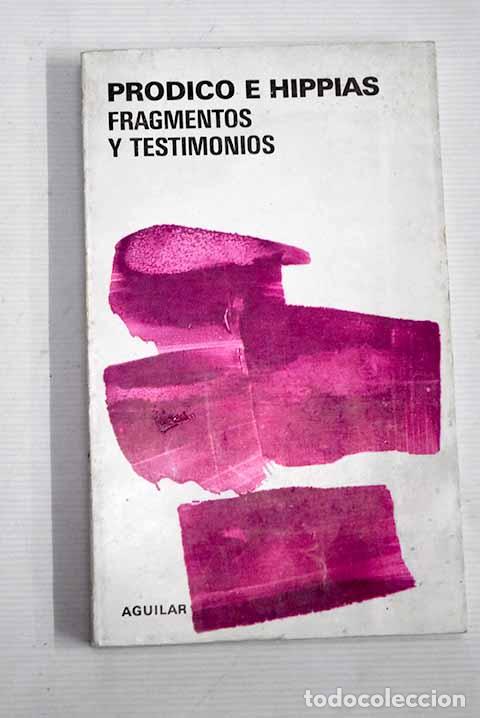 Libros: Fragmentos y testimonios.- Pr&oacute;dico - Foto 1