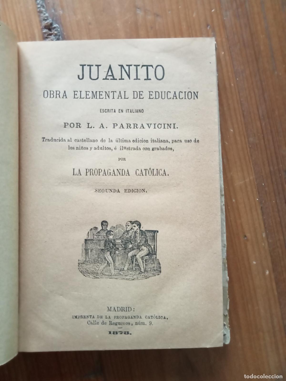 Libros: L. A. Parravicini - JUANITO. Obra elemental de educaci&oacute;n - Foto 2