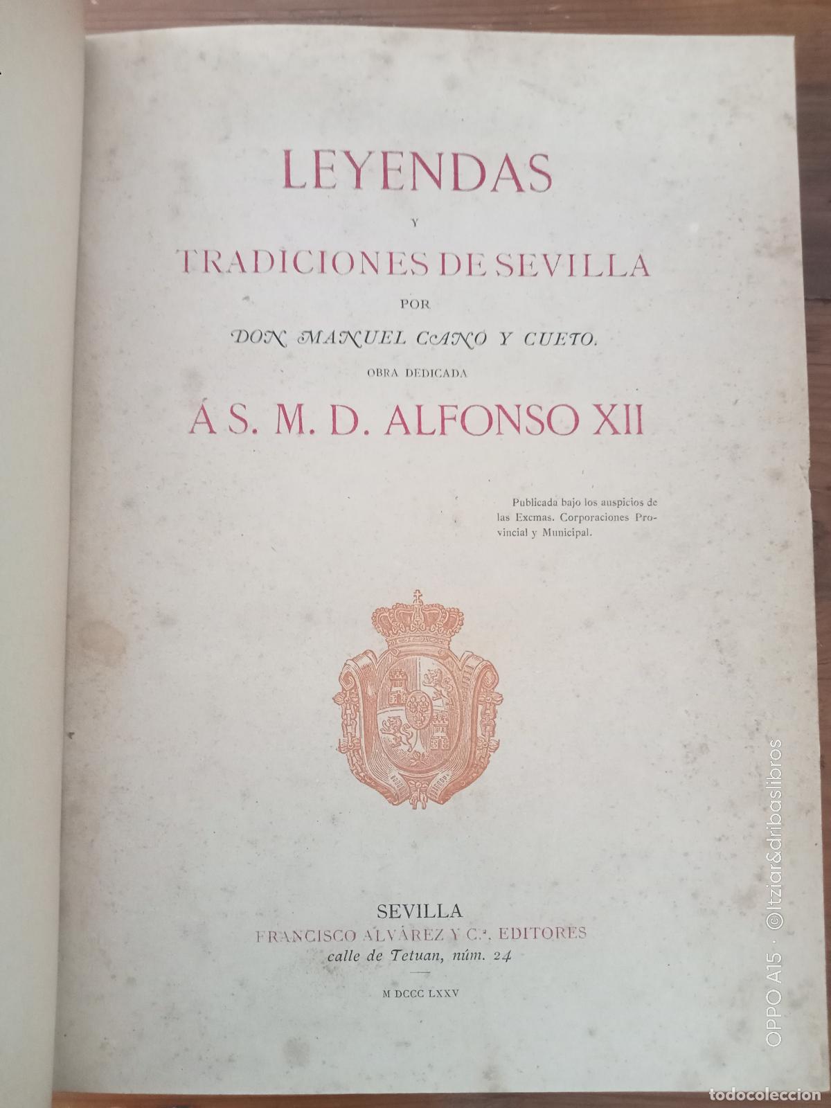 B&uuml;cher: Manuel Cano y Cueto - LEYENDAS Y TRADICIONES DE SEVILLA