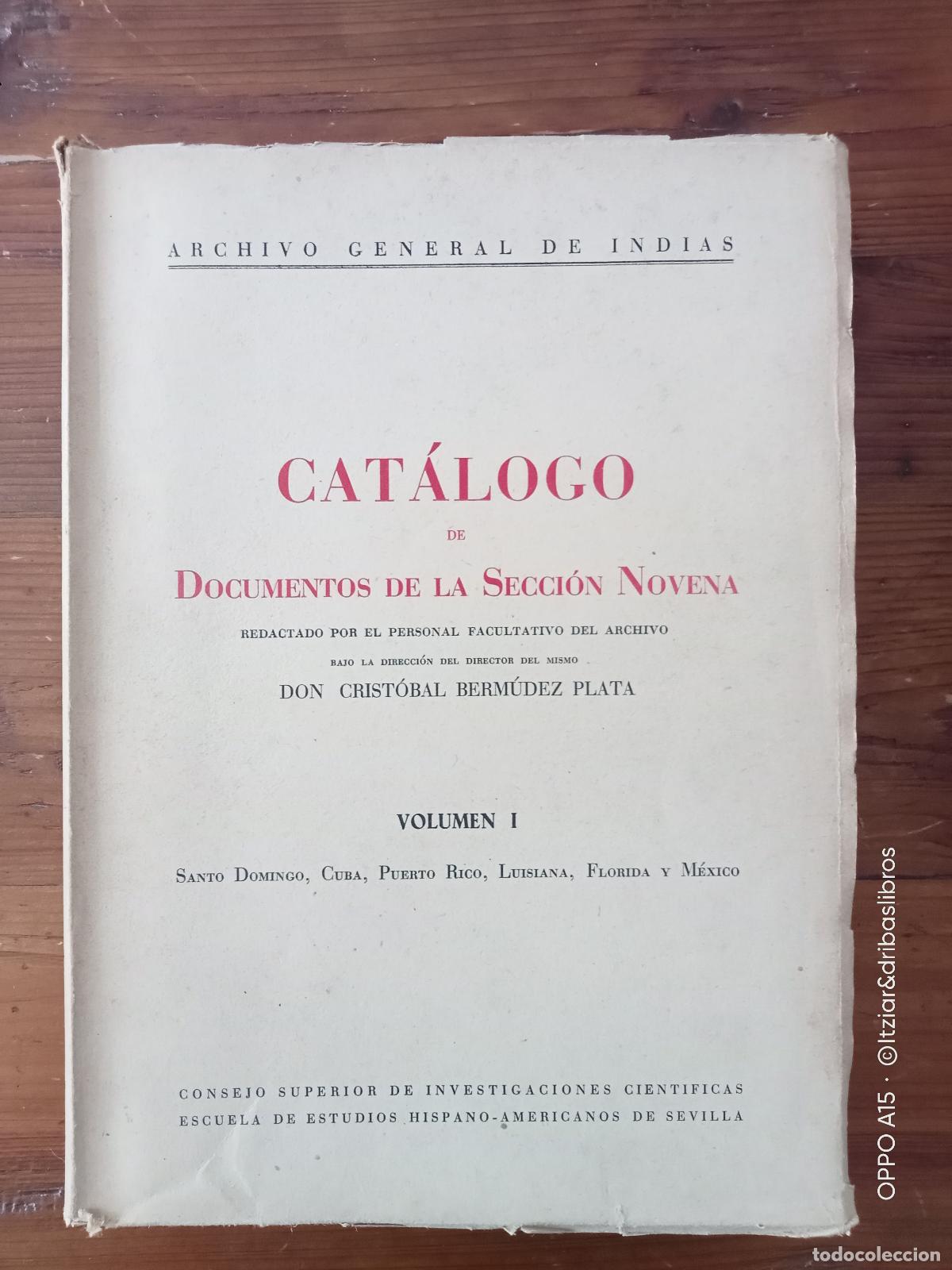Livros em segunda m&atilde;o: Crist&oacute;bal Berm&uacute;dez Planta (Direcci&oacute;n) - CAT&Aacute;LOGO DE DOCUMENTOS DE LA SECCI&Oacute;N NOVENA. Santo Domingo,