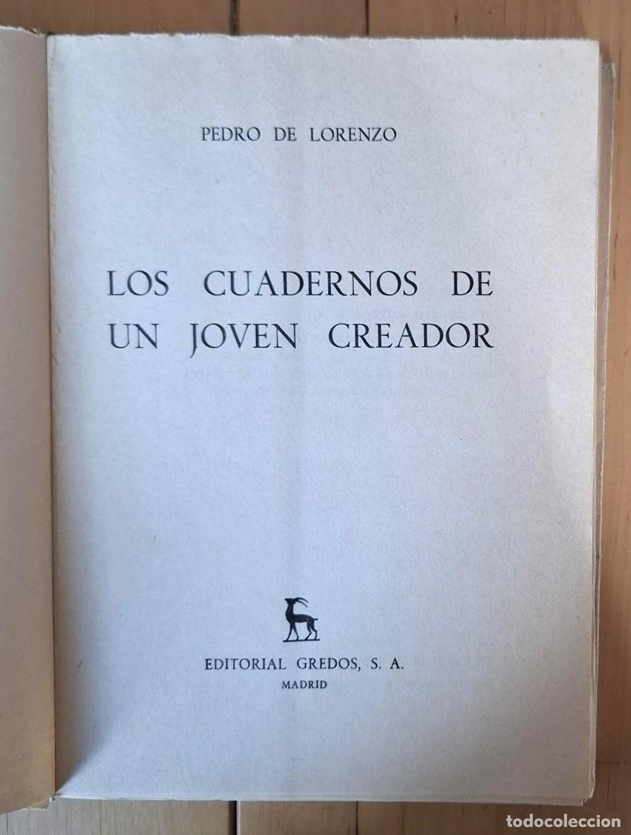 Libros: Pedro de Lorenzo - LOS CUADERNOS DE UN JOVEN CREADOR - Foto 2