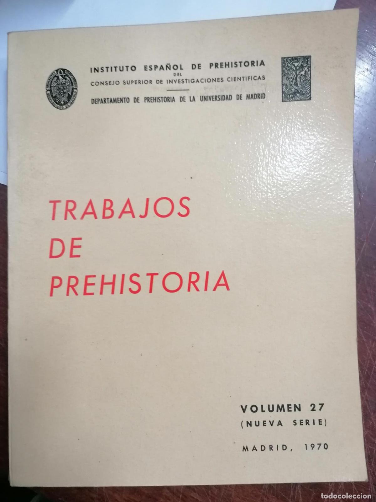 Libros: VV.AA - TRABAJOS DE PREHISTORIA. 27