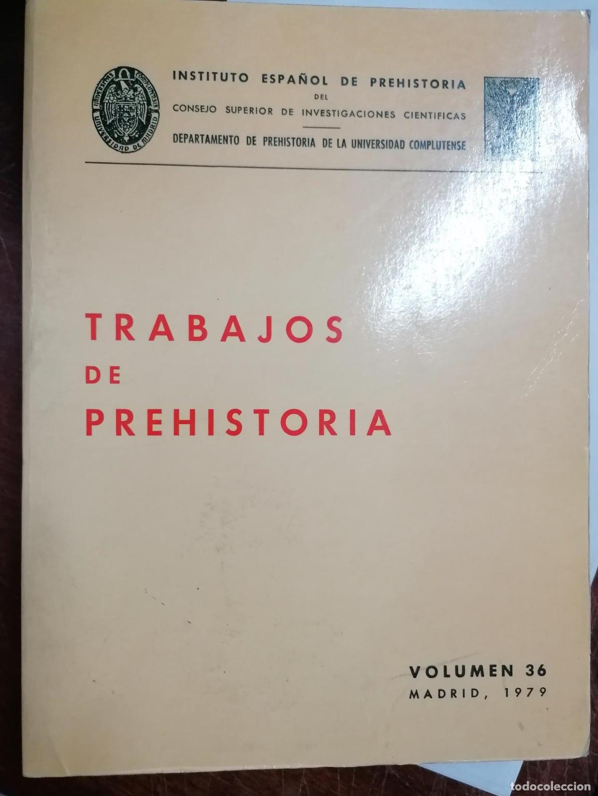 Libros: VV.AA - TRABAJOS DE PREHISTORIA. 36