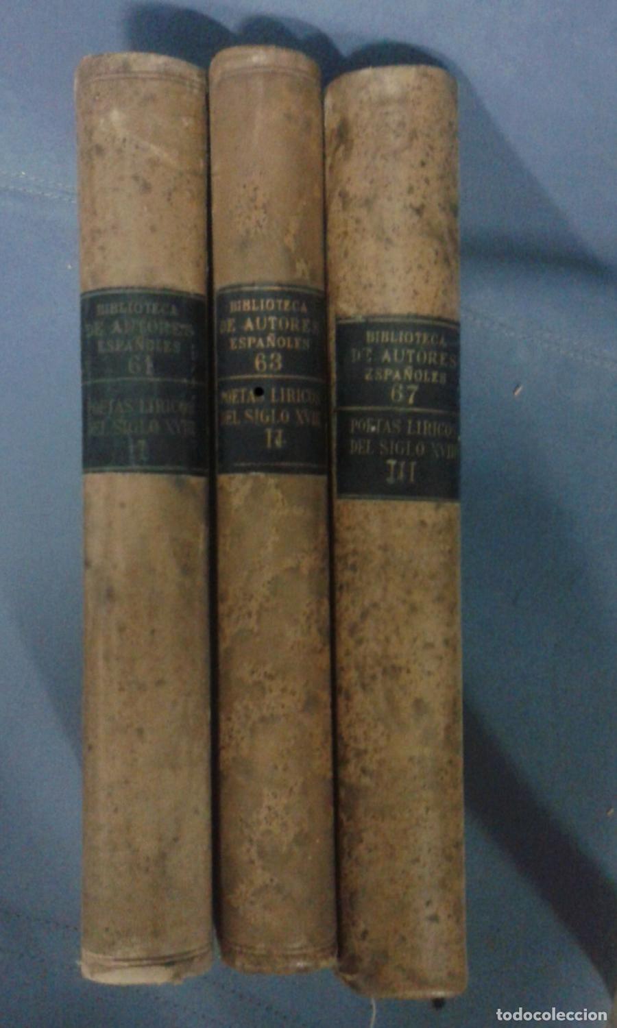 Libri di seconda mano: Leopoldo Augusto de Cueto (coord) - POETAS LIRICOS DEL SIGLO XVIII. I, II Y III. Completo