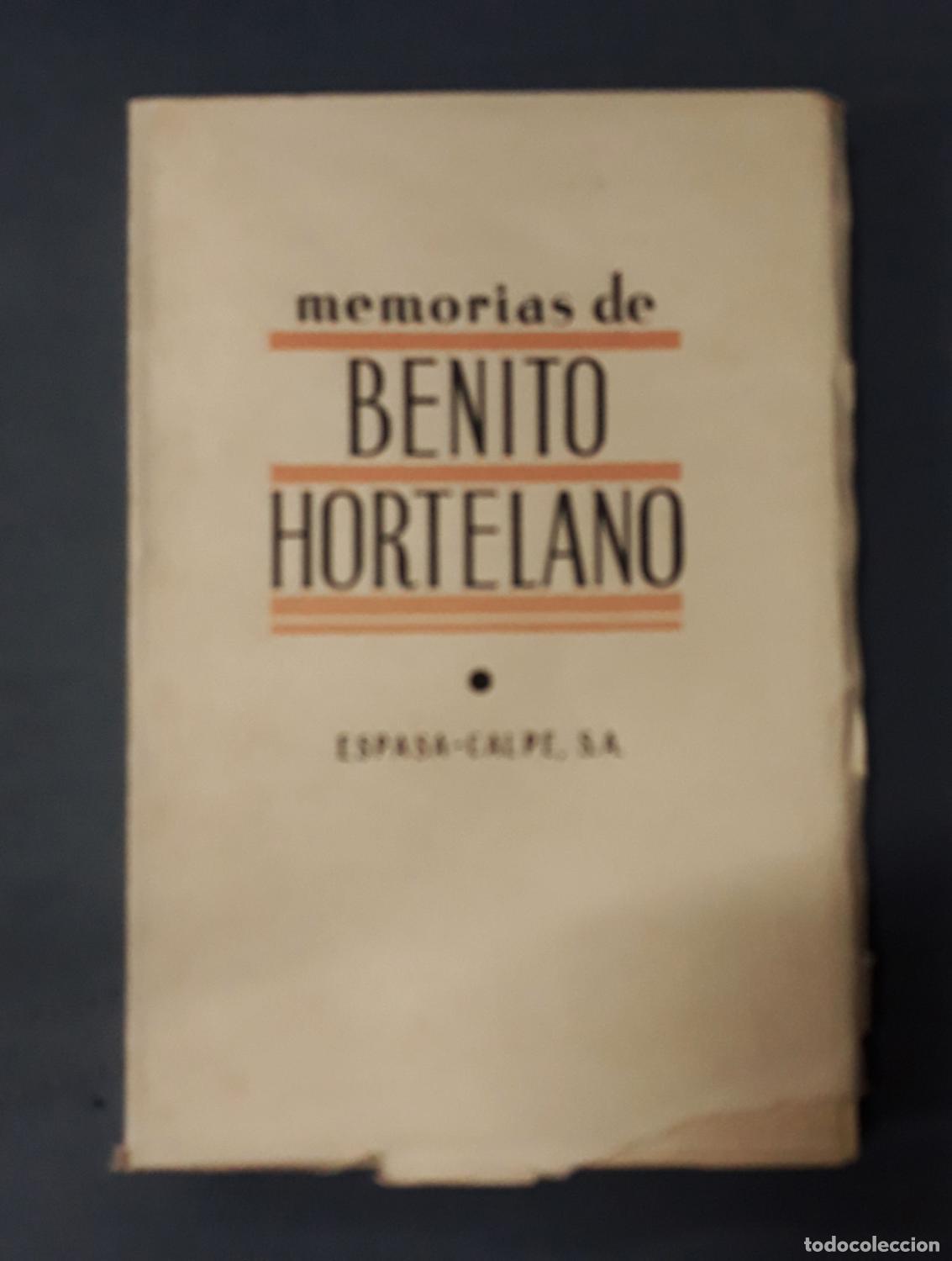 Libros: Benito Hortelano - MEMORIAS - Foto 1