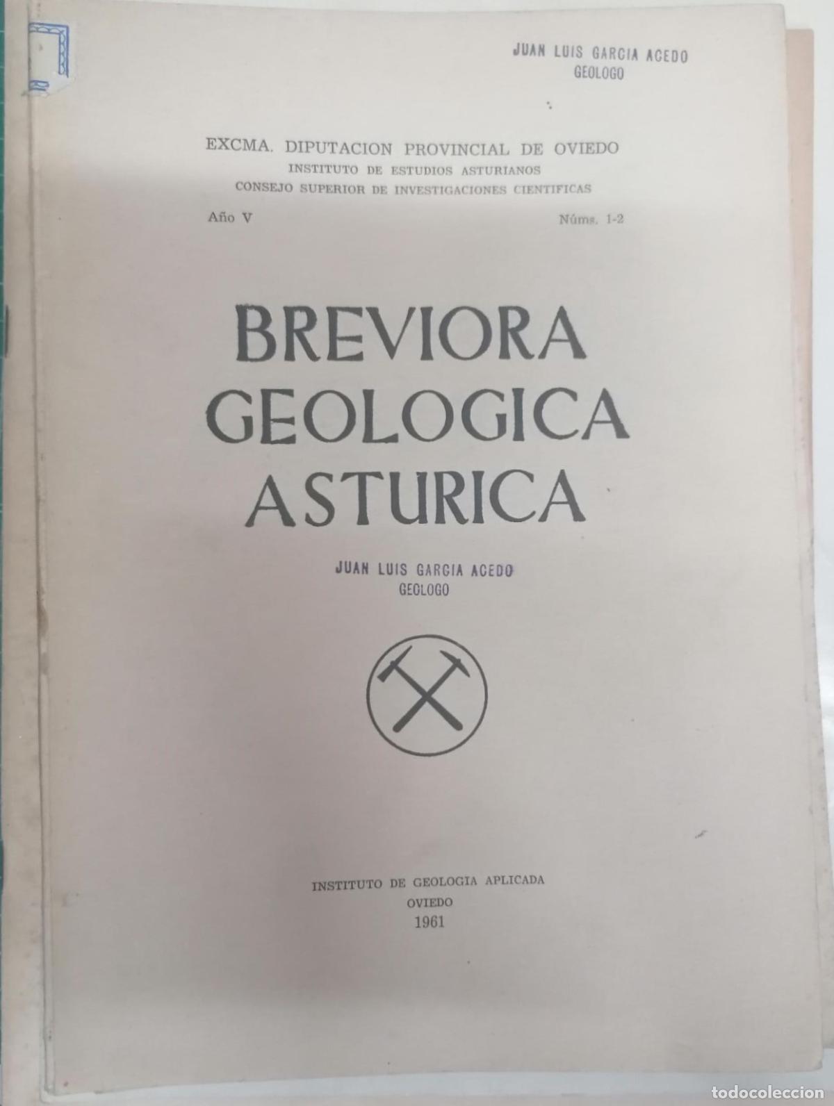 Livres: VV.AA. - BREVIORA GEOL&Oacute;GICA AST&Uacute;RICA. A&Ntilde;O V N&ordm; 1-2
