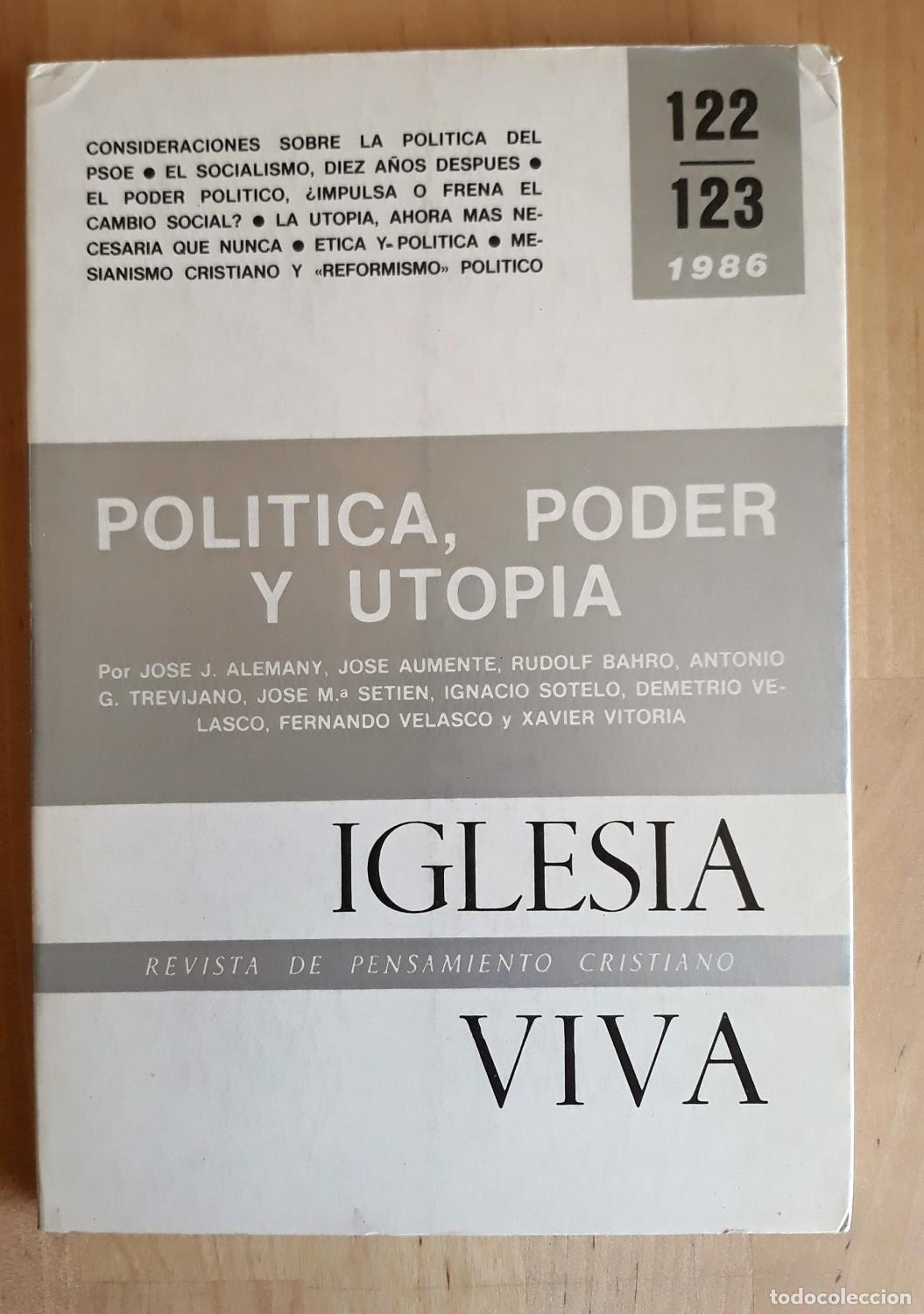 Livros em segunda m&atilde;o: VV.AA. - IGLESIA VIVA. REVISTA DE PENSAMIENTO CRISTIANO. N&ordm; 122-123