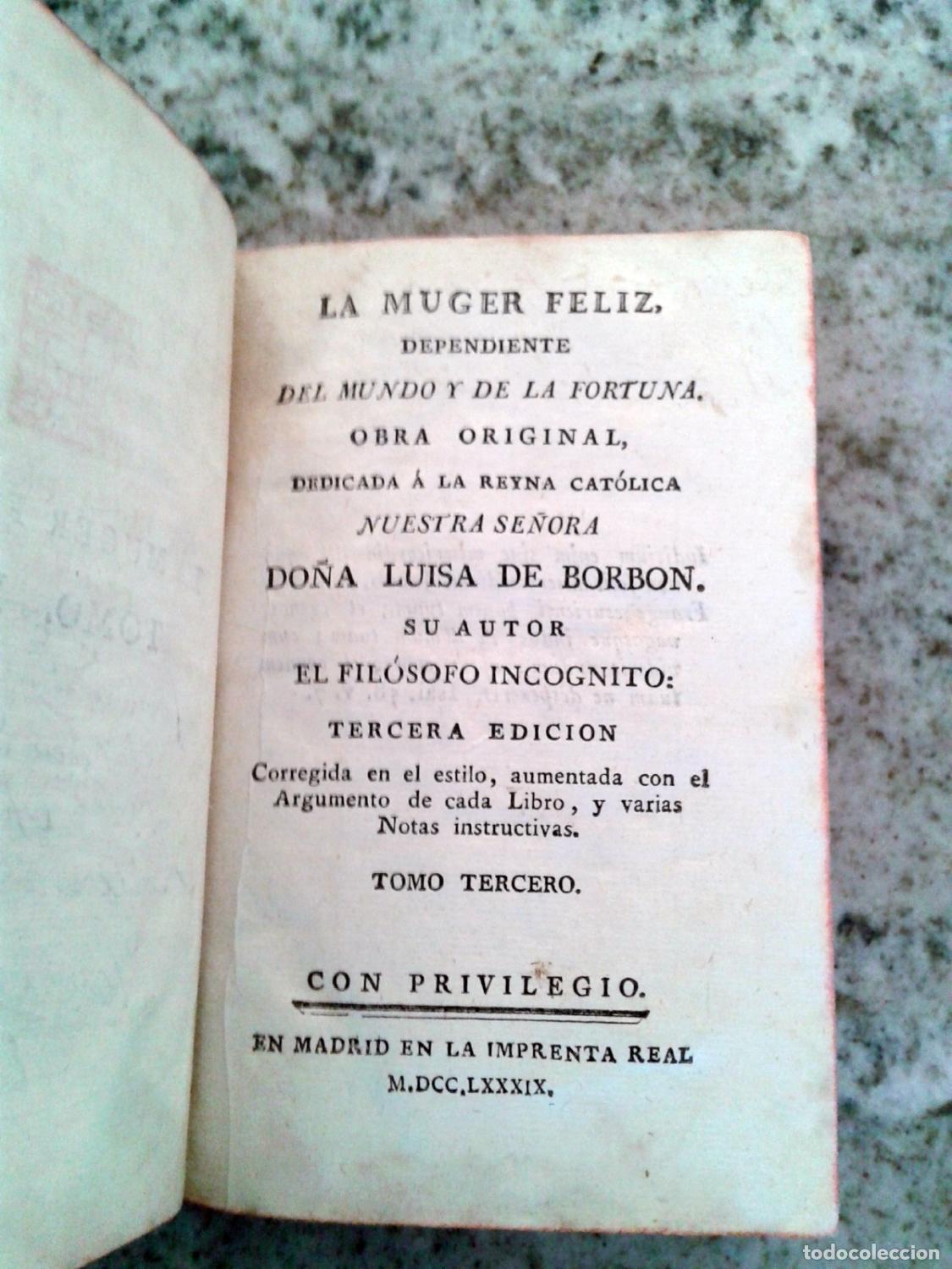 Libros: El fil&oacute;sofo incognito (Padre Merino) - LA MUGER FELIZ DEPENDIENTE DEL MUNDO Y DE LA FORTUNA. Tomo 3