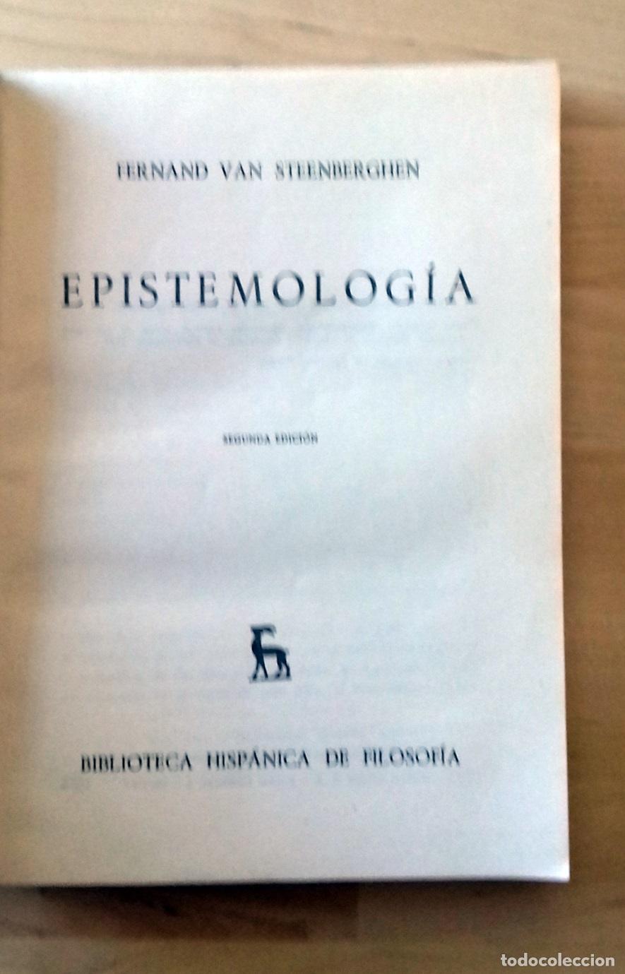 Libros: Fernand van Steenberghen - EPISTEMOLOG&Iacute;A - Foto 2