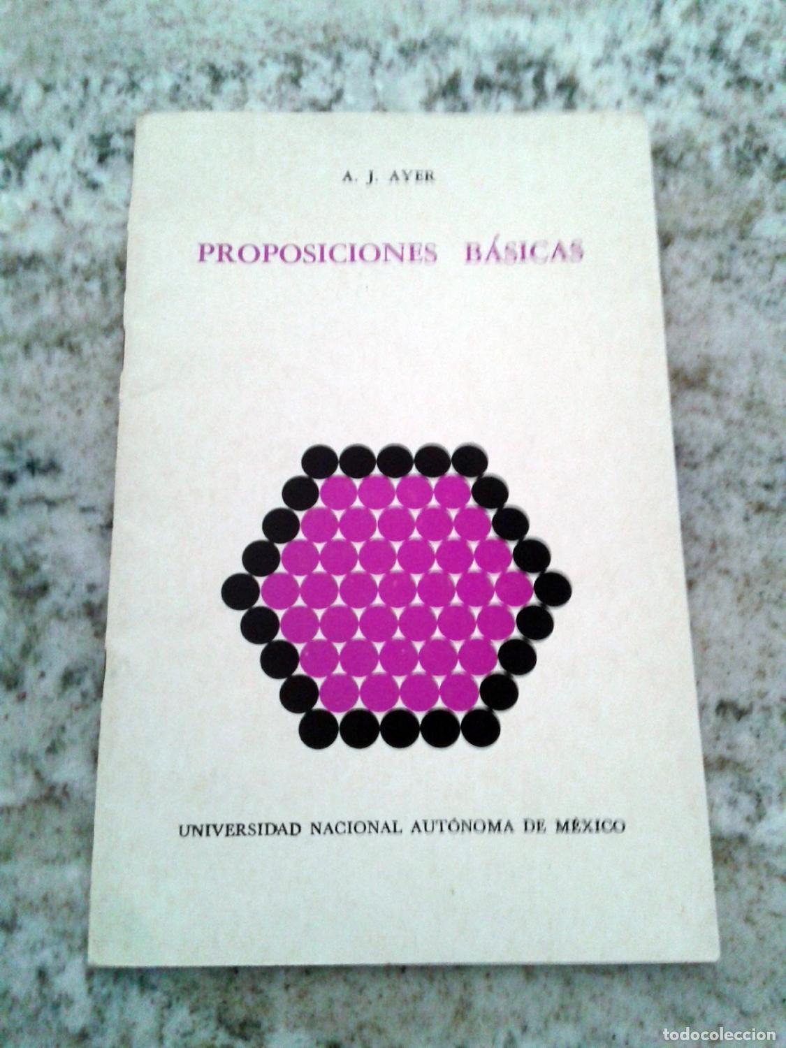 Libros: Alfred Jules Ayer - PROPOSICIONES BASICAS - Foto 1