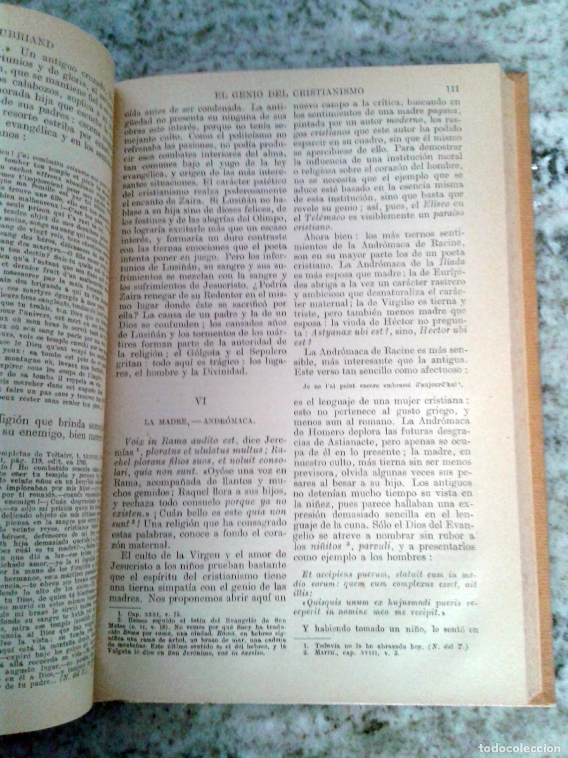 Libros: Fran&ccedil;ois-Ren&eacute; de Chateaubriand - EL GENIO DEL CRISTIANISMO - Foto 2