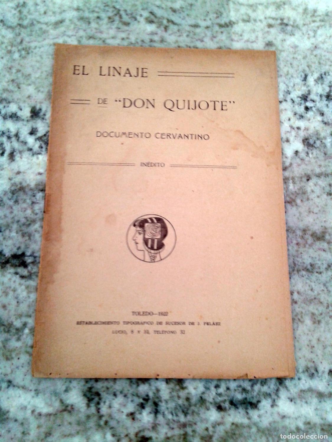 Livros em segunda m&atilde;o: Ventura F. L&oacute;pez - EL LINAJE DE DON QUIJOTE. Documento cervantino in&eacute;dito