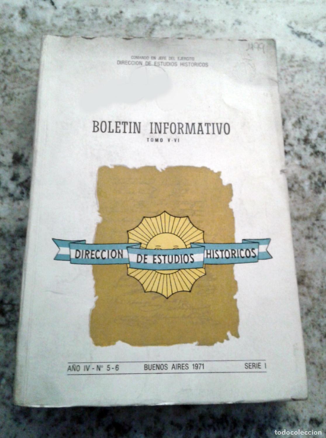 Libri di seconda mano: vvaa - DIRECCION DE ESTUDIOS HISTORICOS. Comando en jefe del ej&eacute;rcito. BOLETIN INFORMATIVO. TOMO V -