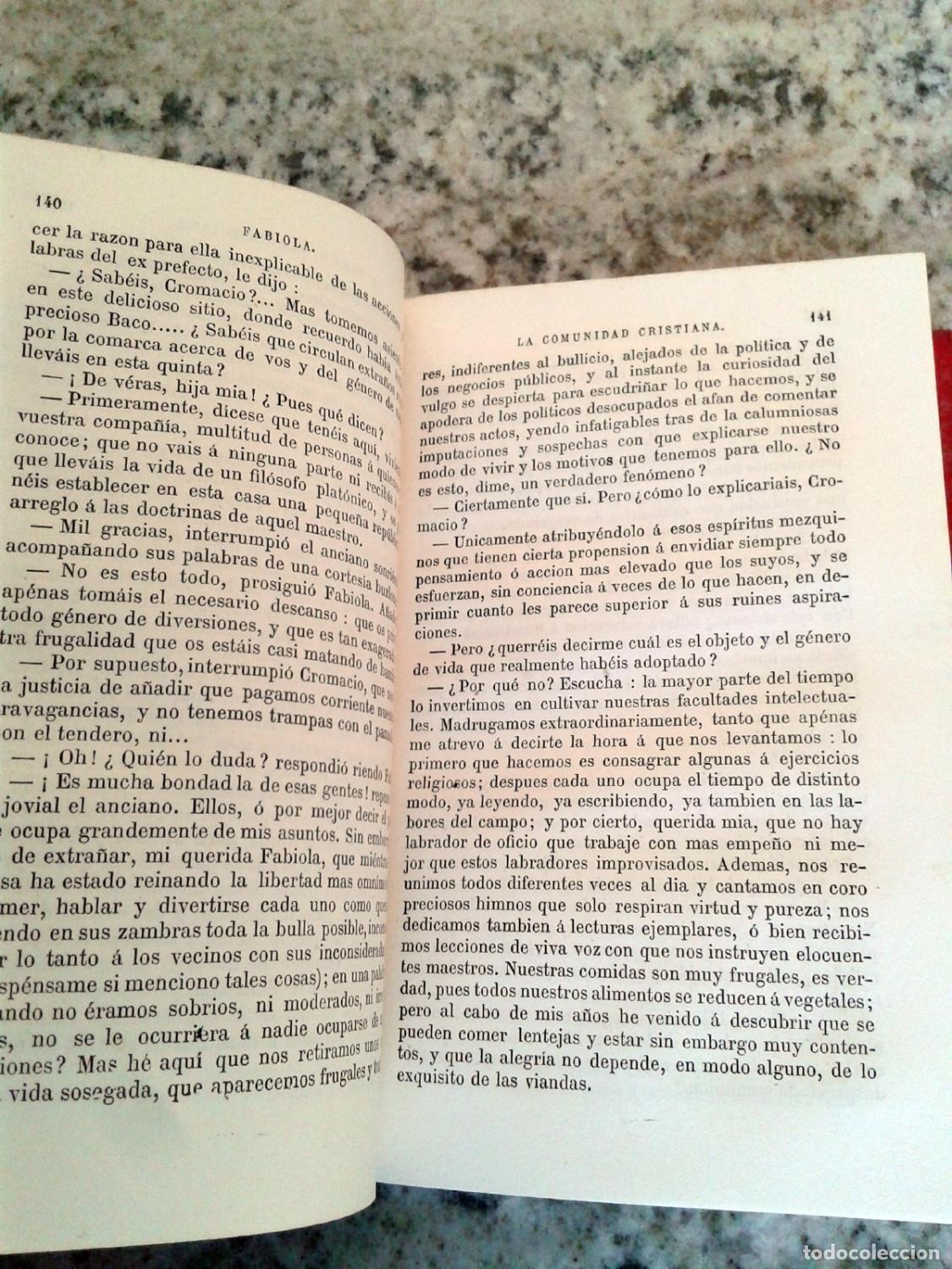 Libros: Cardenal Wiseman - FABIOLA O LA IGLESIA DE LAS CATACUMBAS - Foto 3