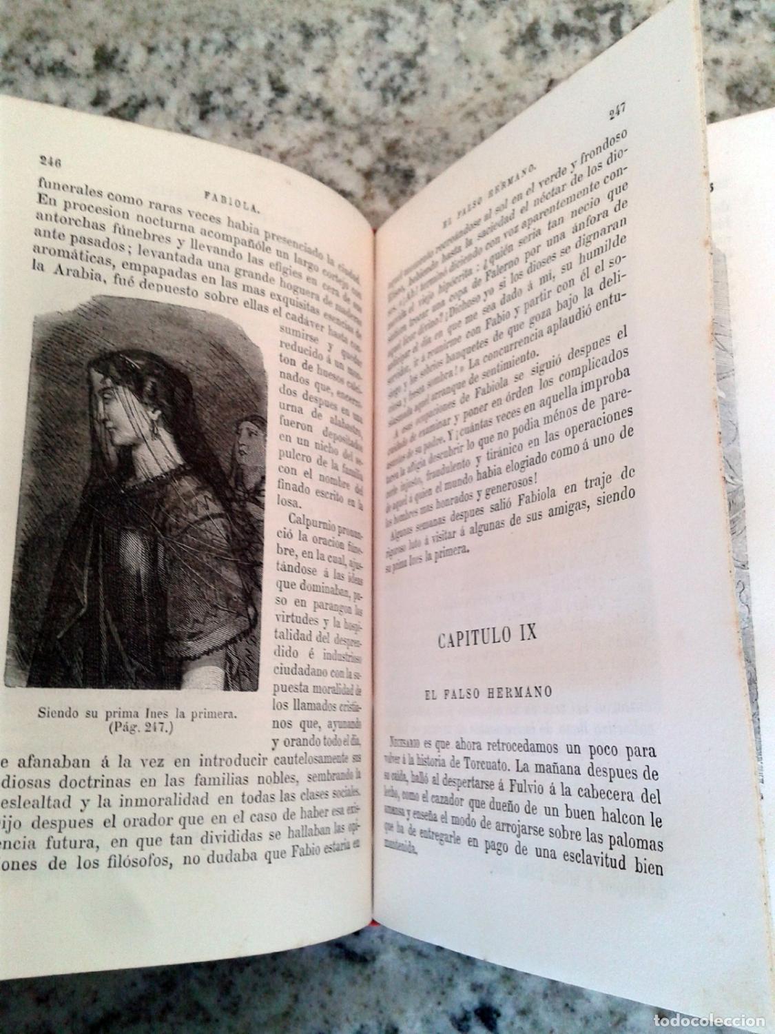 Libros: Cardenal Wiseman - FABIOLA O LA IGLESIA DE LAS CATACUMBAS - Foto 4