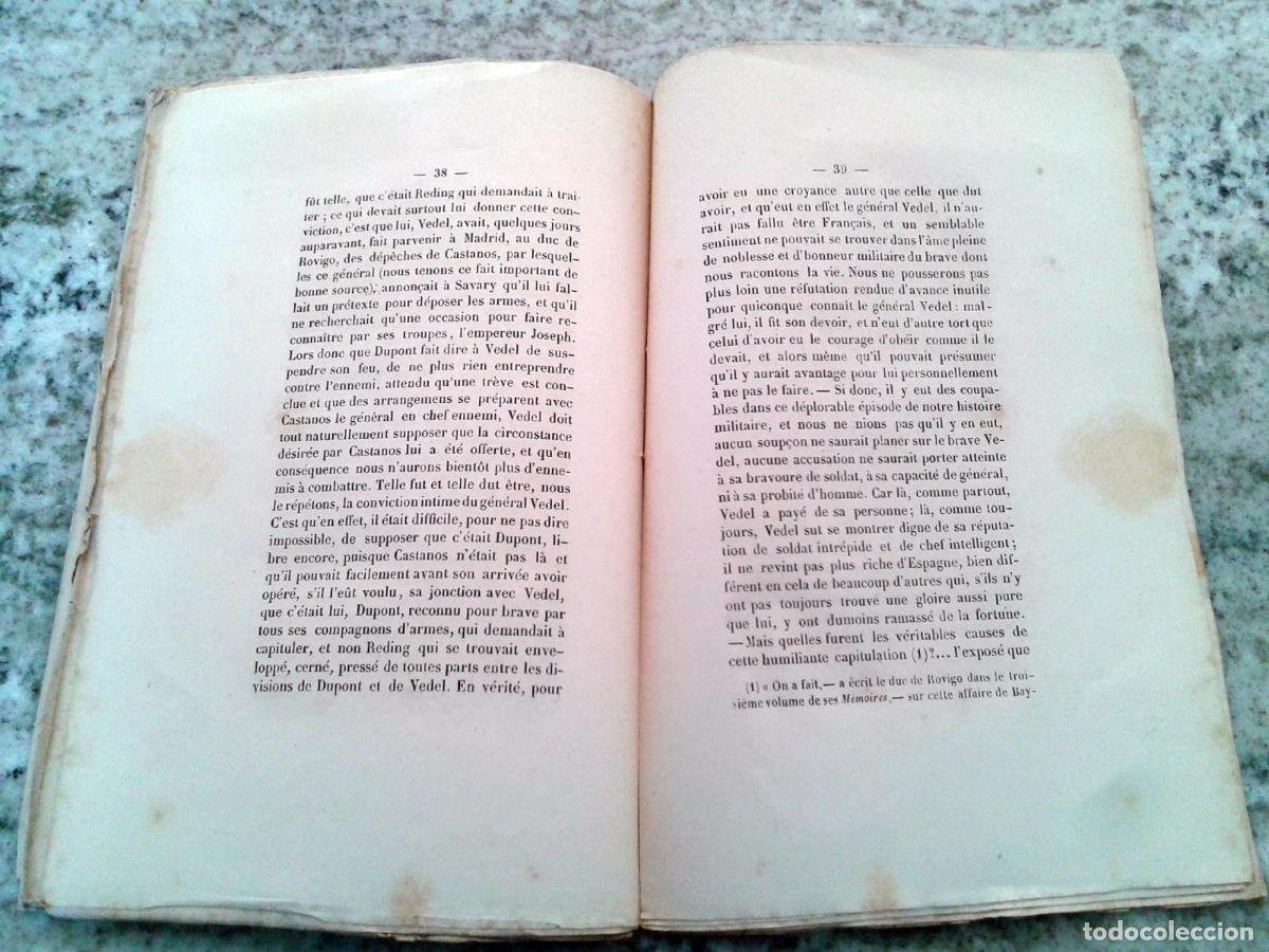 Libros: M. E. Pascallet, Dir. - NOTICE BIOGRAPHIQUE SUR M. LE LIEUTENANT-GENERAL COMTE DE VEDEL, AVEC DES EC - Foto 3