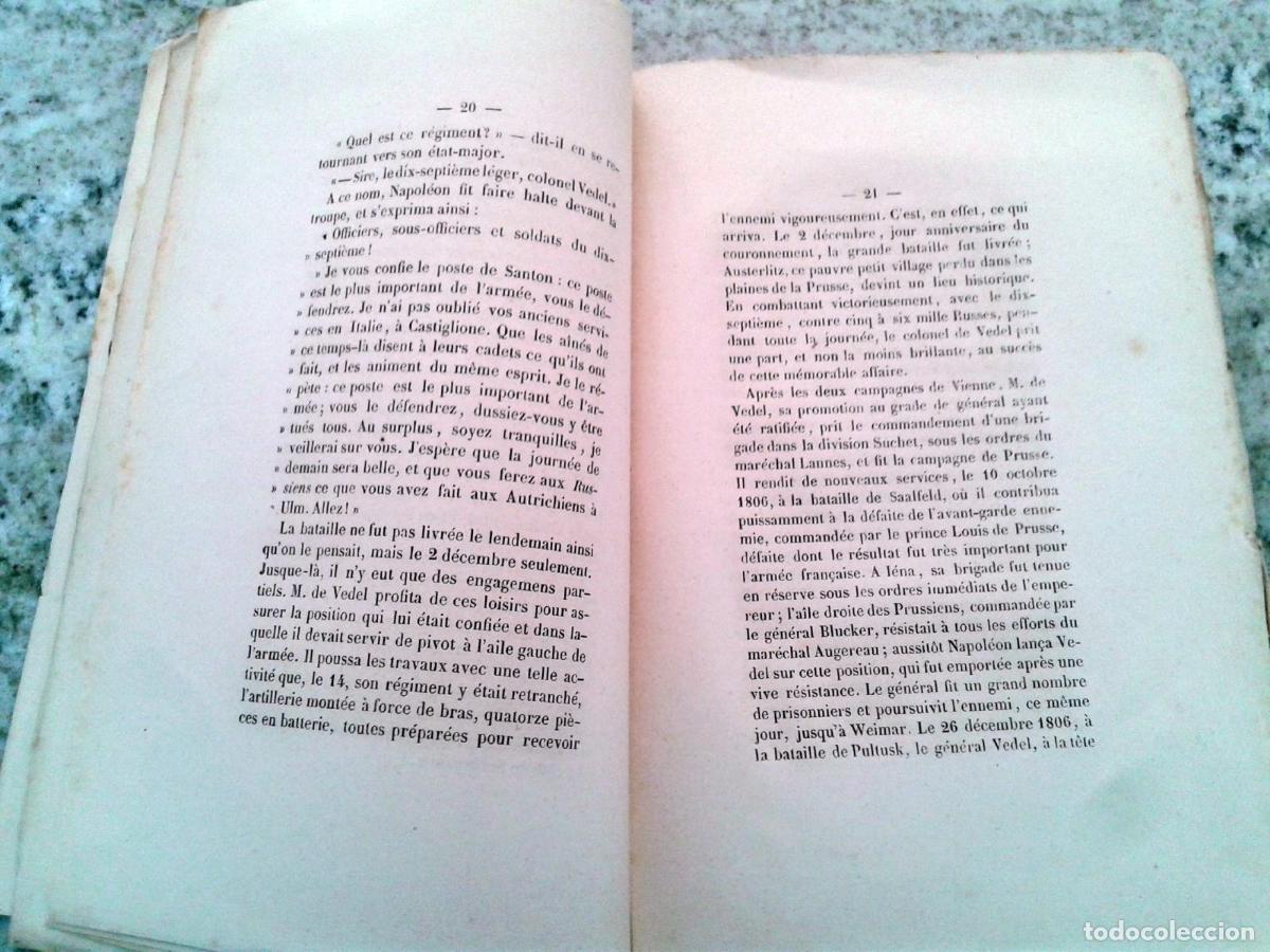 Libros: M. E. Pascallet, Dir. - NOTICE BIOGRAPHIQUE SUR M. LE LIEUTENANT-GENERAL COMTE DE VEDEL, AVEC DES EC - Foto 4