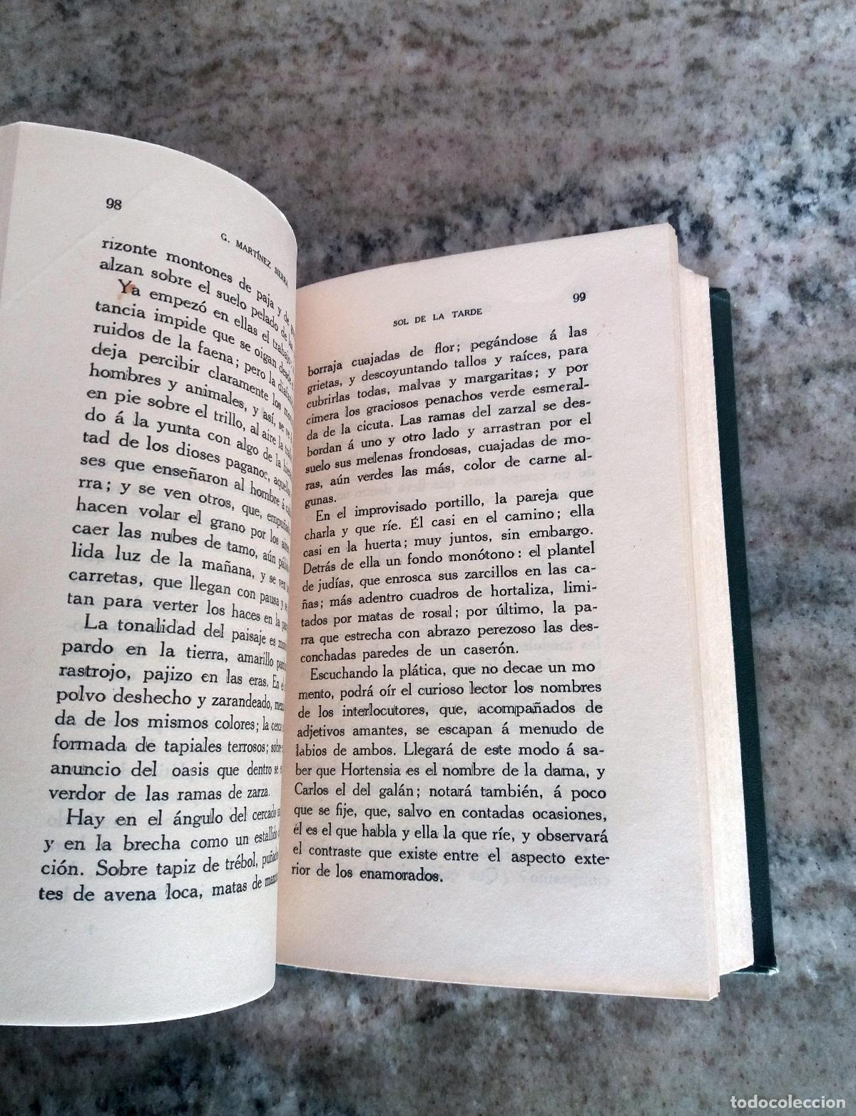 Libros: Gregorio Mart&iacute;nez Sierra - SOL DE LA TARDE - Foto 10
