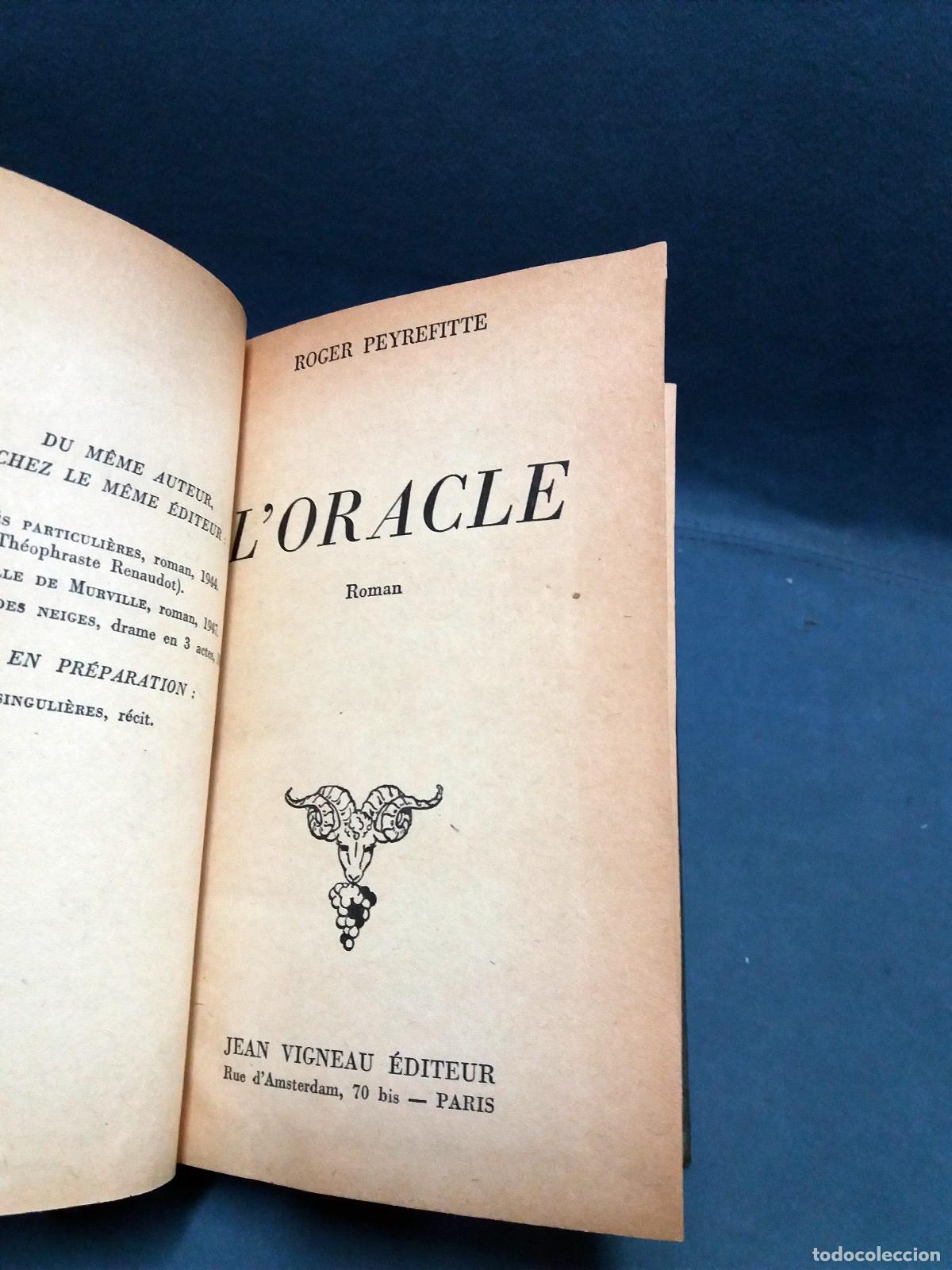Libros: Roger Peyrefitte - LORACLE - Foto 6