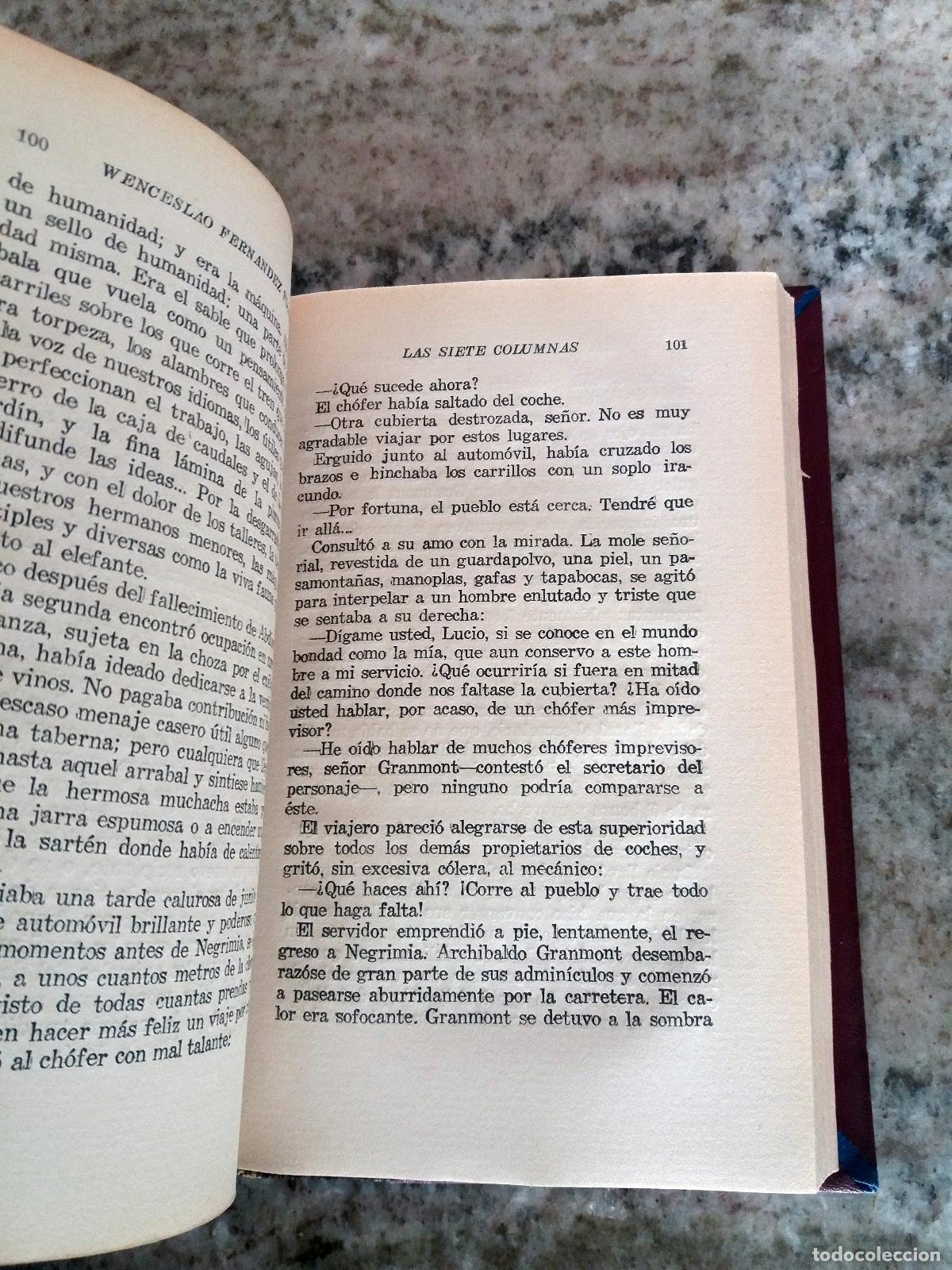 Libros: Wenceslao Fern&aacute;ndez-Fl&oacute;rez - LAS SIETE COLUMNAS - Foto 5