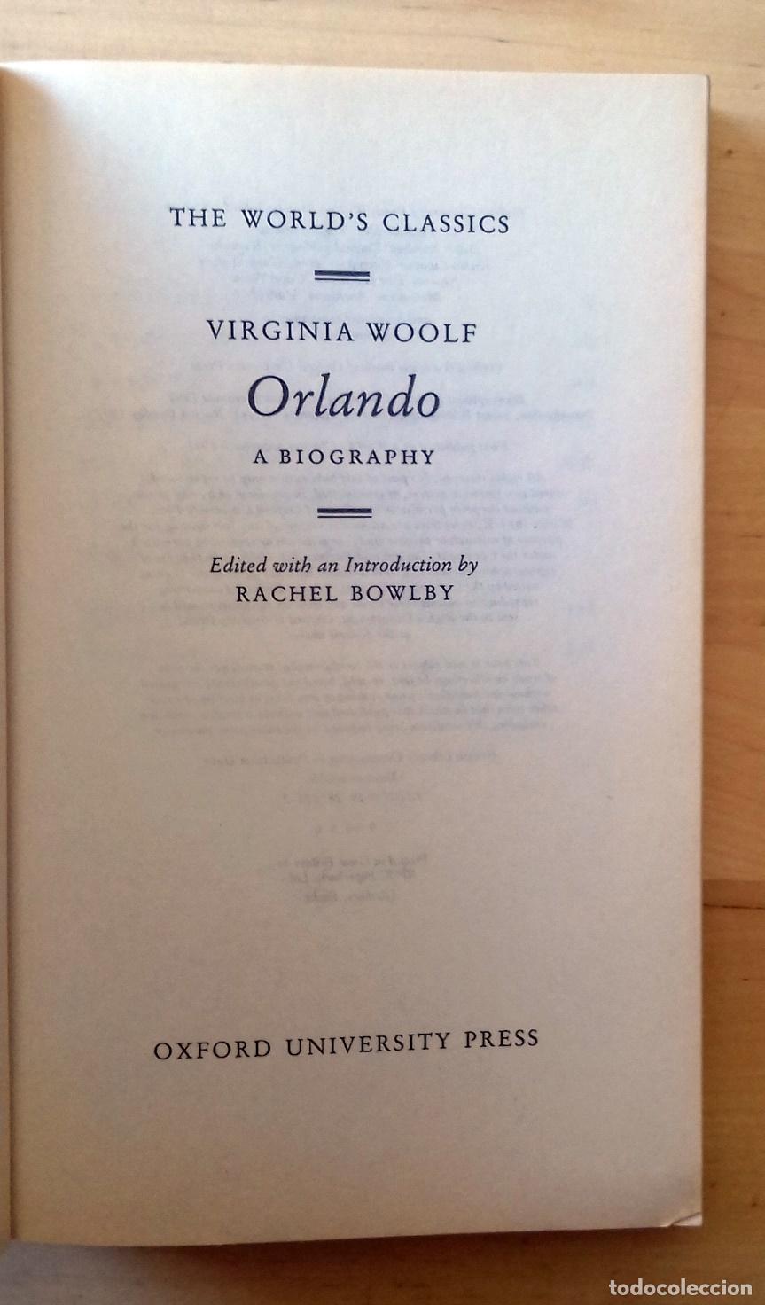 Libros: Virginia Woolf - ORLANDO, A BIOGRAPHY - Foto 3
