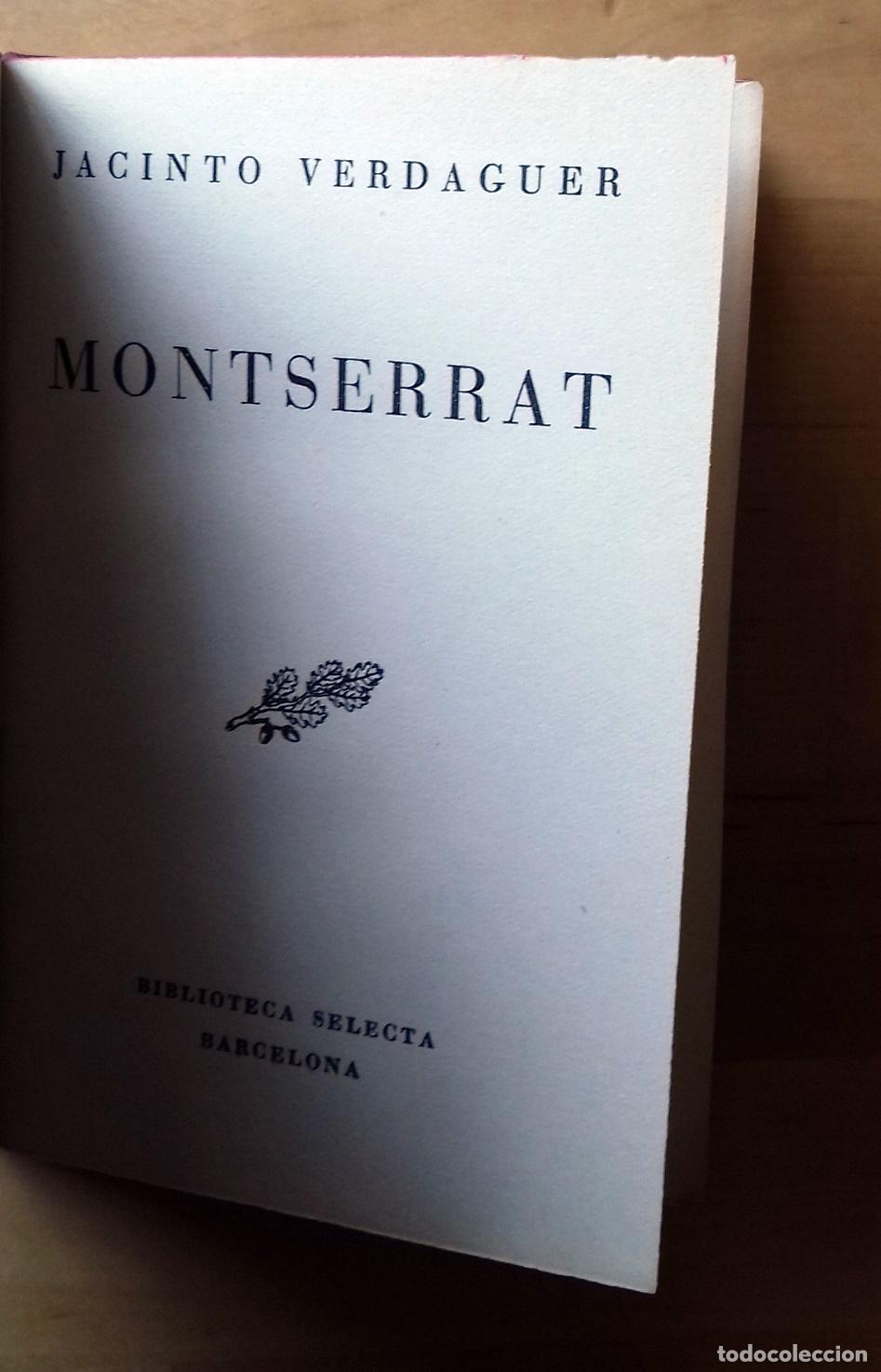 Libros: Jacinto Verdaguer - MONTSERRAT. Llegendari, Can&ccedil;ons, Odes - Foto 1