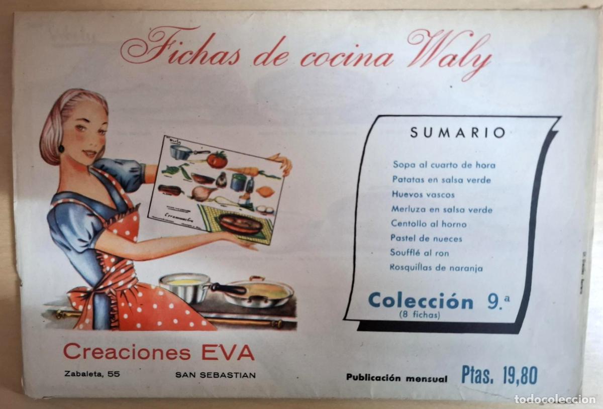 Libros: FICHAS DE COCINA WALY. COLECCI&Oacute;N 9&ordf; - Foto 1