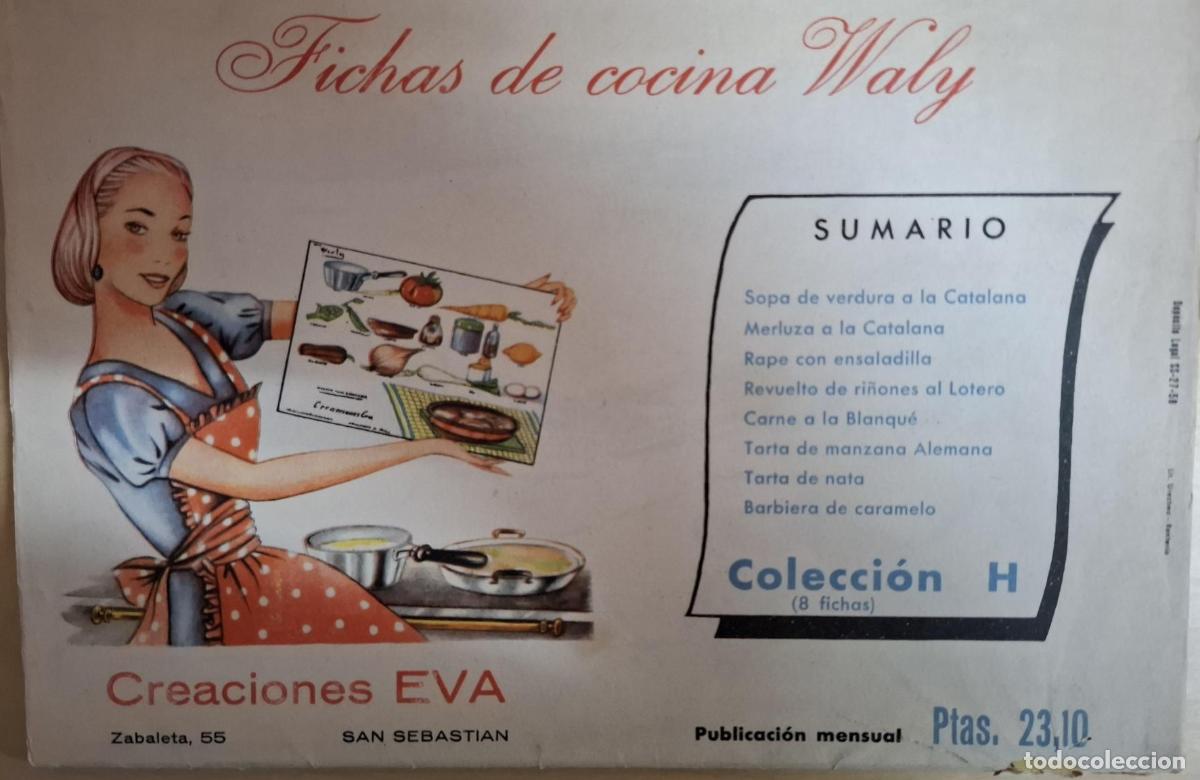 Libros: FICHAS DE COCINA WALY. COLECCI&Oacute;N H - Foto 1