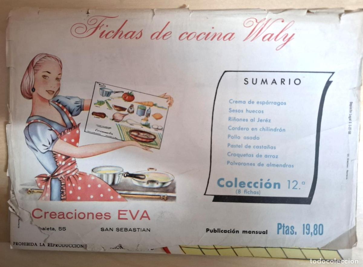 Libros: FICHAS DE COCINA WALY. COLECCI&Oacute;N 12&ordf; - Foto 1