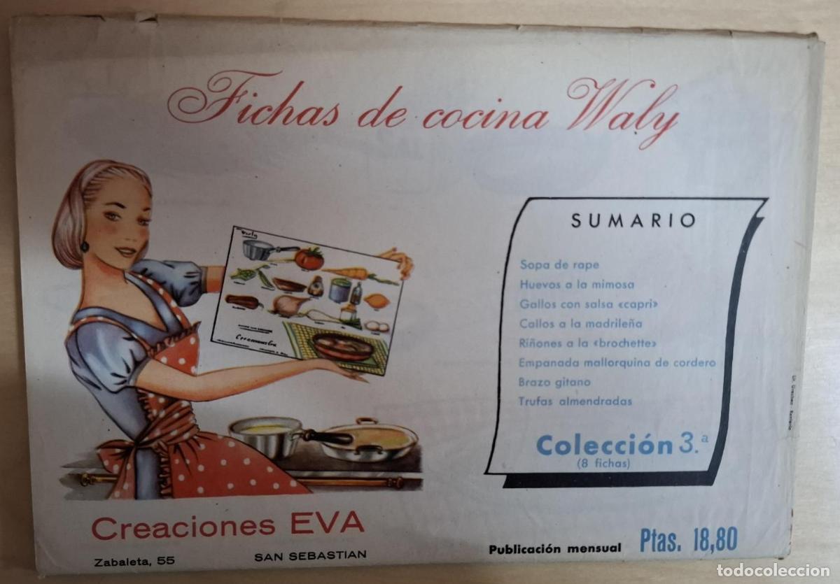 Libros: FICHAS DE COCINA WALY. COLECCI&Oacute;N 3&ordf; - Foto 1