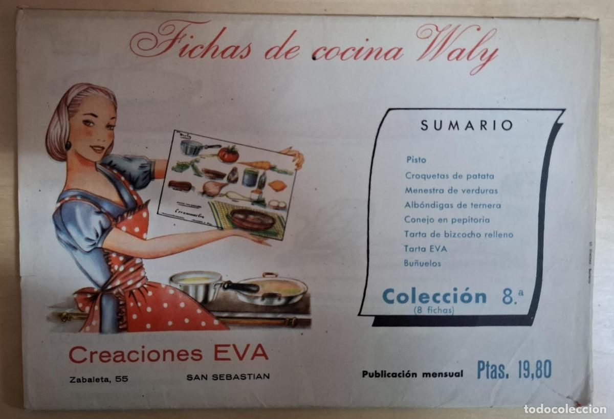 Libros: FICHAS DE COCINA WALY. COLECCI&Oacute;N 8&ordf; - Foto 1