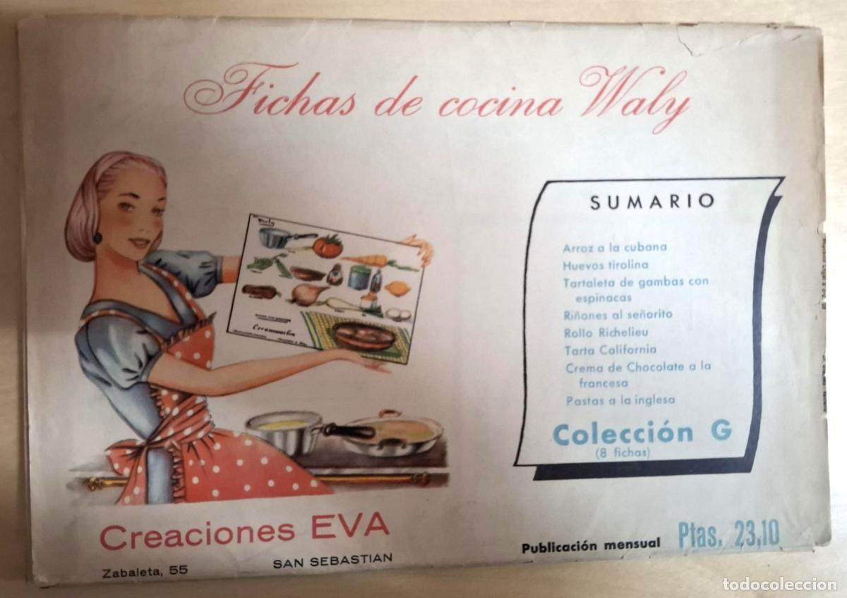 Libros: FICHAS DE COCINA WALY. COLECCI&Oacute;N G - Foto 1