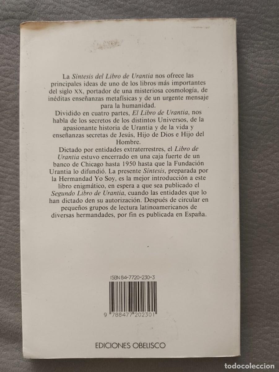 Libros: SINTESIS DEL LIBRO DE URANTIA EDICIONES OBELISCO 1991 - Foto 3