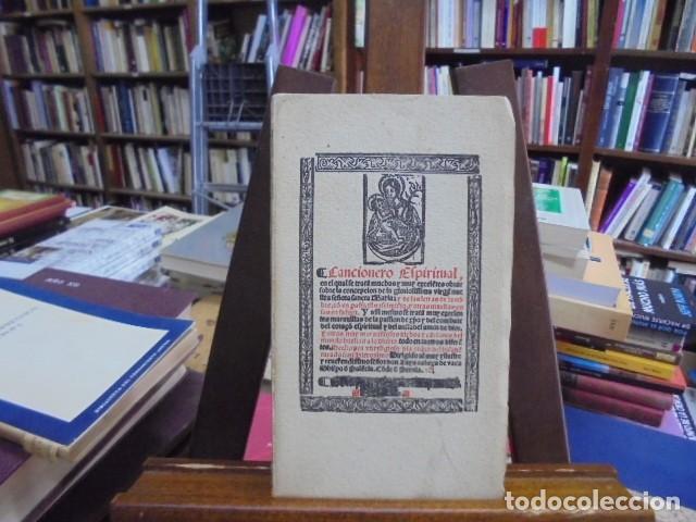 Libros: VV.AA - CANCIONERO ESPIRITUAL. (Valladolid 1549)