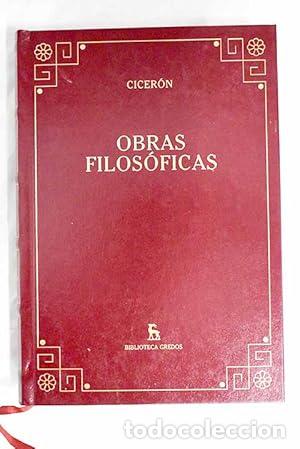 Libros: Obras filos&oacute;ficas - Cicer&oacute;n - Foto 1