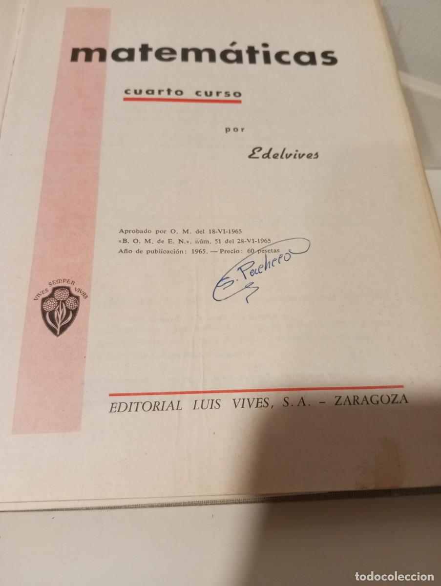 Libros: MATEMATICAS CUARTO CURSO - Edelvives - Foto 2