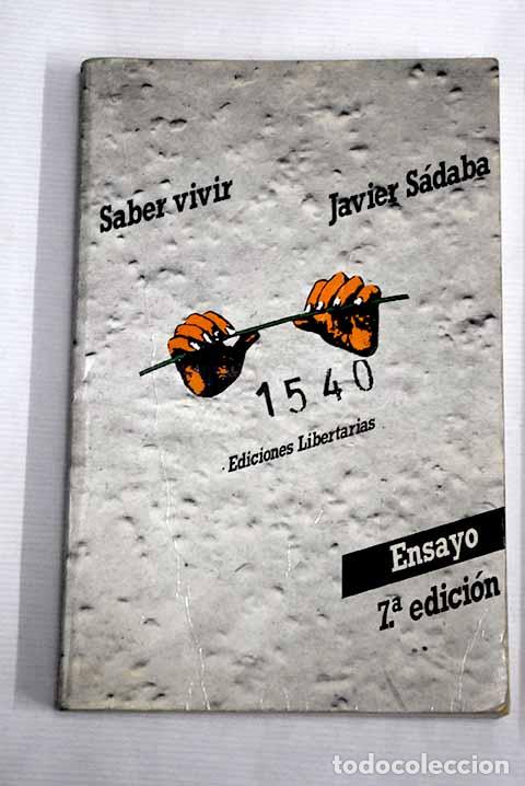 Libros: Saber vivir: S&aacute;daba, Javier.- S&aacute;daba, Javier - Foto 1
