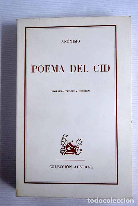 Libros: Poema del Cid: : Espasa-Calpe. - Foto 1