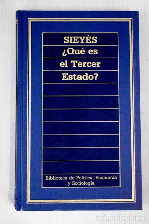Libros: &iquest;Qu&eacute; es el tercer estado?.- Sieyes, Emmanuel Joseph - Foto 1